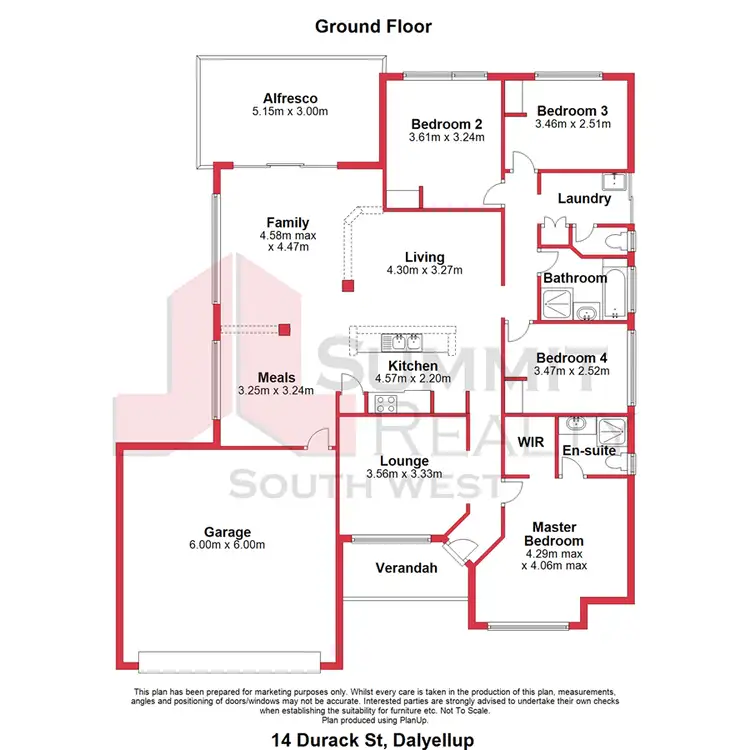 Floorplan of Homely house listing, 14 Durack Street, Dalyellup WA 6230