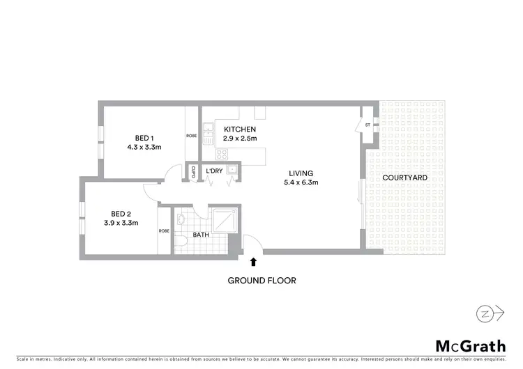 Floorplan of Homely apartment listing, 22/2 Trist Street, Franklin ACT 2913