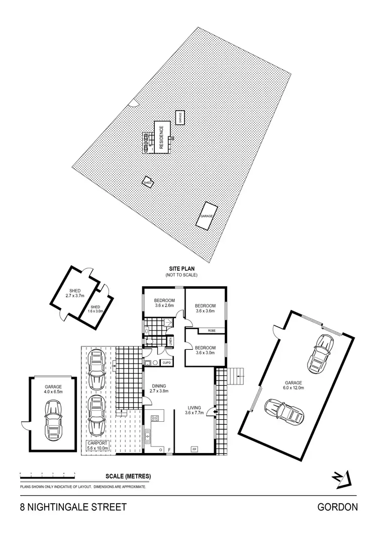 Floorplan of Homely house listing, 8 Nightingale Street, Gordon VIC 3345