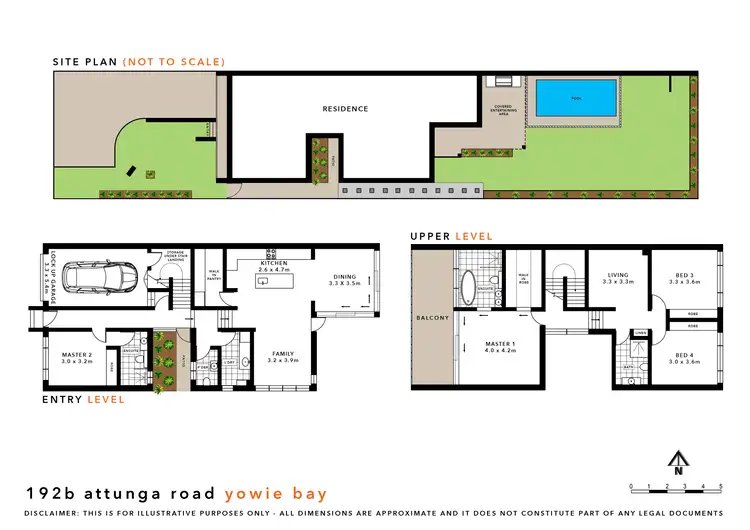 Floorplan of Homely semi-detached listing, 192B Attunga Road, Yowie Bay NSW 2228