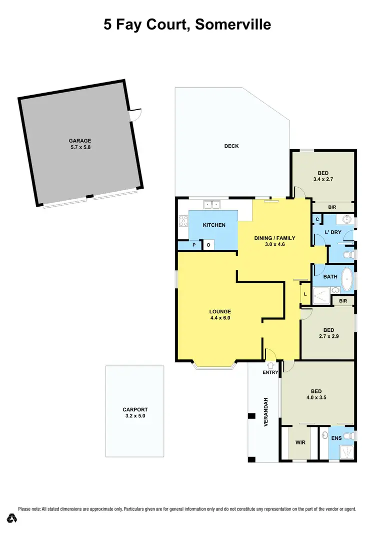 Floorplan of Homely house listing, 5 Fay Court, Somerville VIC 3912