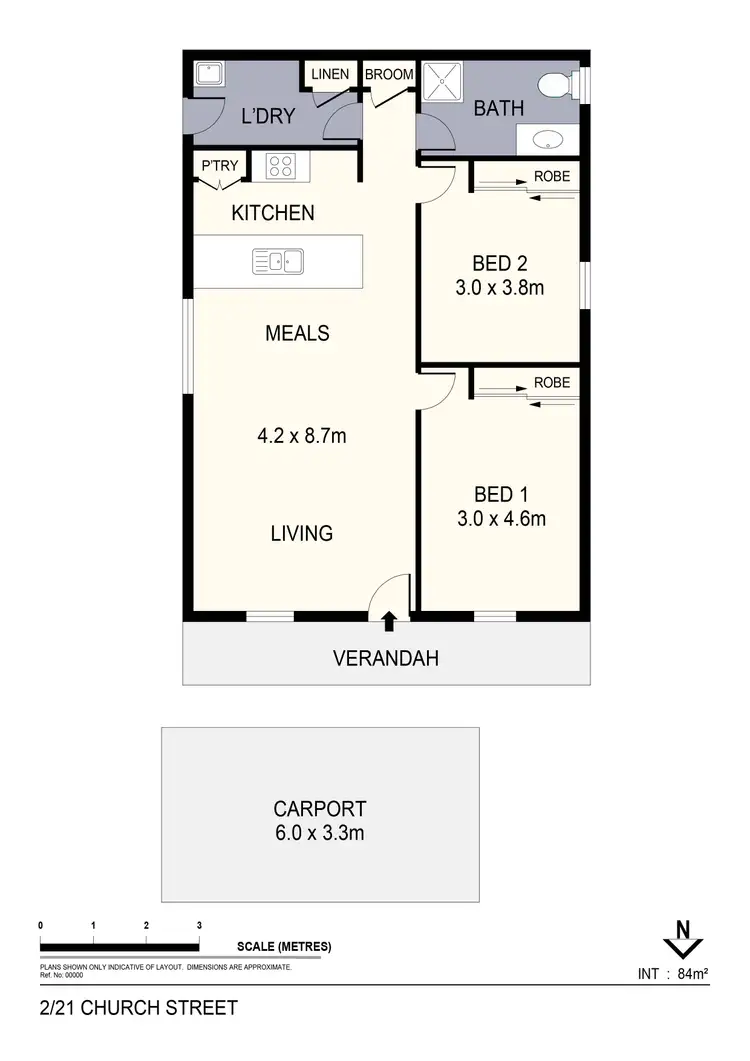 Floorplan of Homely house listing, 2/21A Church Street, Eaglehawk VIC 3556