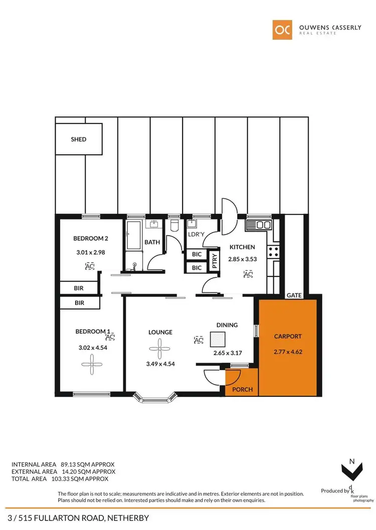 Floorplan of Homely unit listing, 3/515 Fullarton Road, Netherby SA 5062
