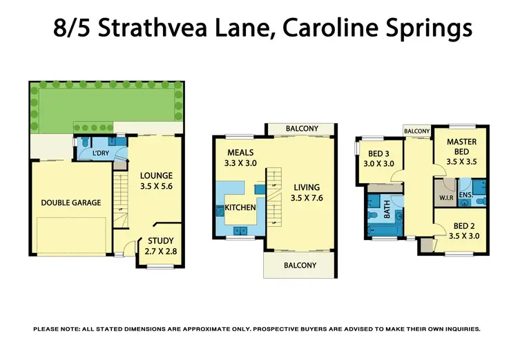 Floorplan of Homely townhouse listing, 8/5-9 Strathvea Lane, Caroline Springs VIC 3023