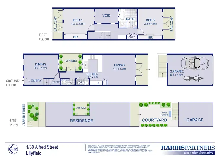 Floorplan of Homely terrace listing, 1/30 Alfred Street, Lilyfield NSW 2040