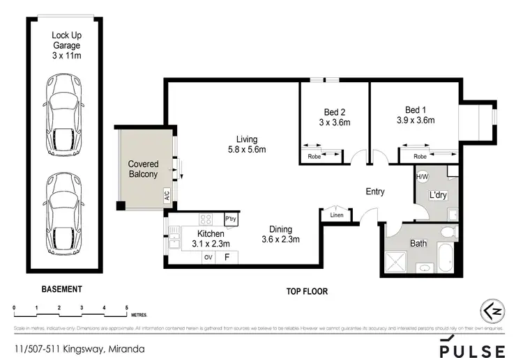 Floorplan of Homely apartment listing, 11/507-511 Kingsway, Miranda NSW 2228
