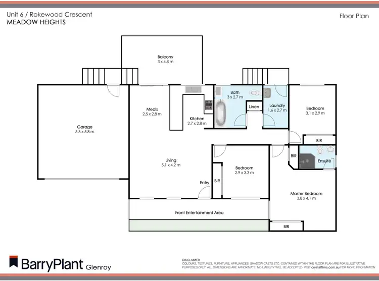 Floorplan of Homely unit listing, 6/31 Rokewood Crescent, Meadow Heights VIC 3048