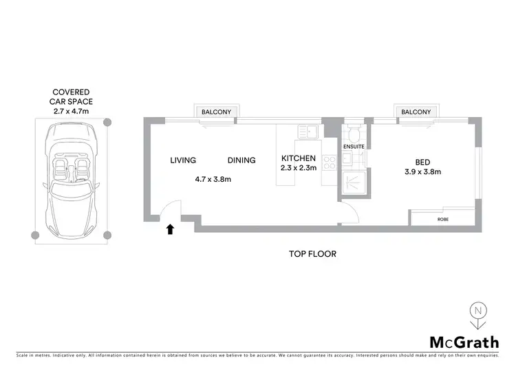 Floorplan of Homely apartment listing, 11/42 Ben Boyd Road, Neutral Bay NSW 2089