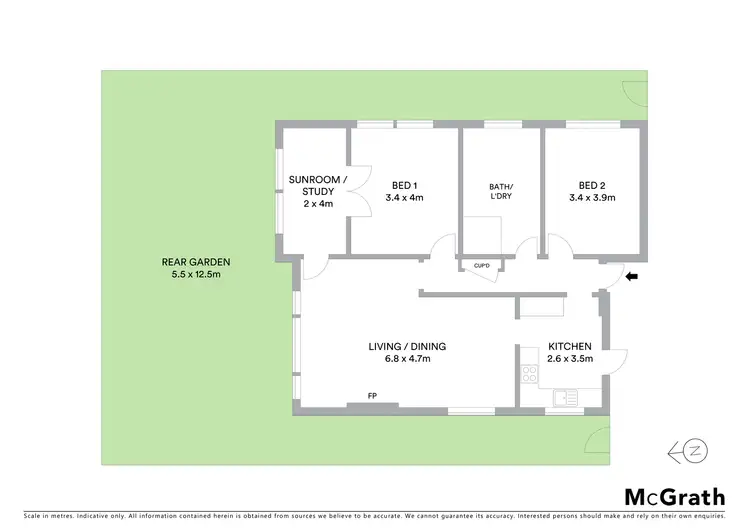 Floorplan of Homely apartment listing, 1/10 Kenneth Street, Tamarama NSW 2026