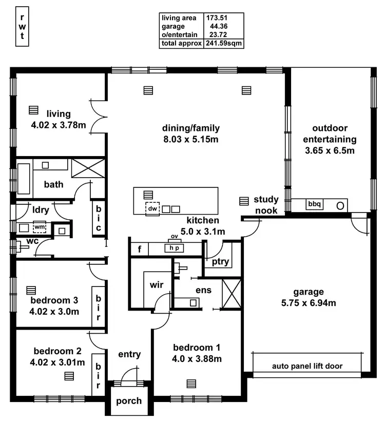 Floorplan of Homely house listing, 1b Redin Street, Prospect SA 5082