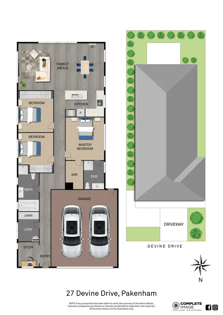 Floorplan of Homely house listing, 27 Devine Drive, Pakenham VIC 3810
