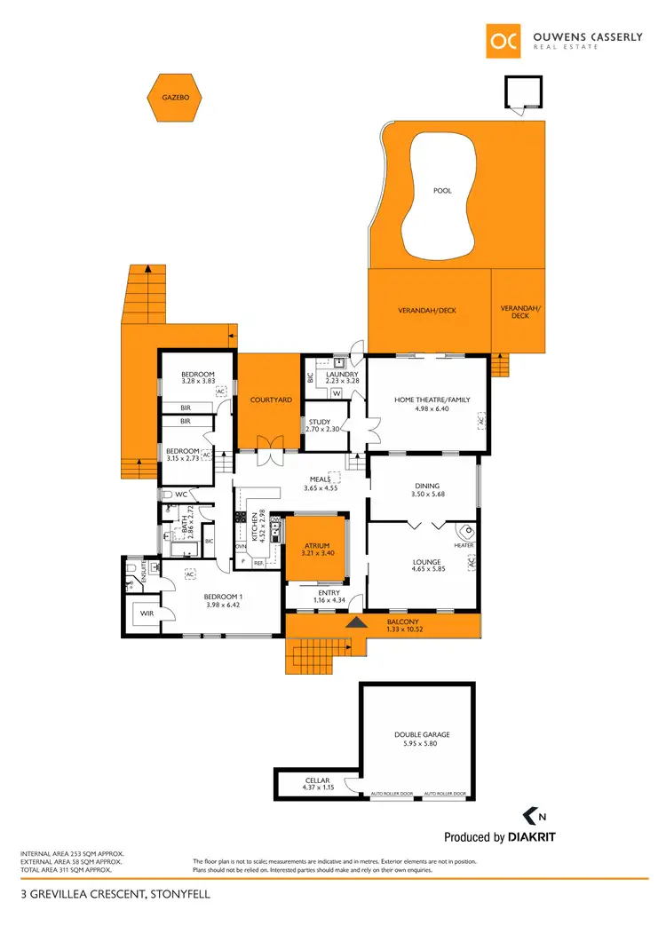 Floorplan of Homely house listing, 3 Grevillea Crescent, Stonyfell SA 5066