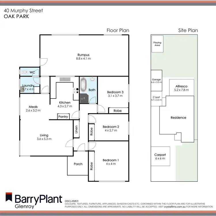 Floorplan of Homely house listing, 40 Murphy Street, Oak Park VIC 3046