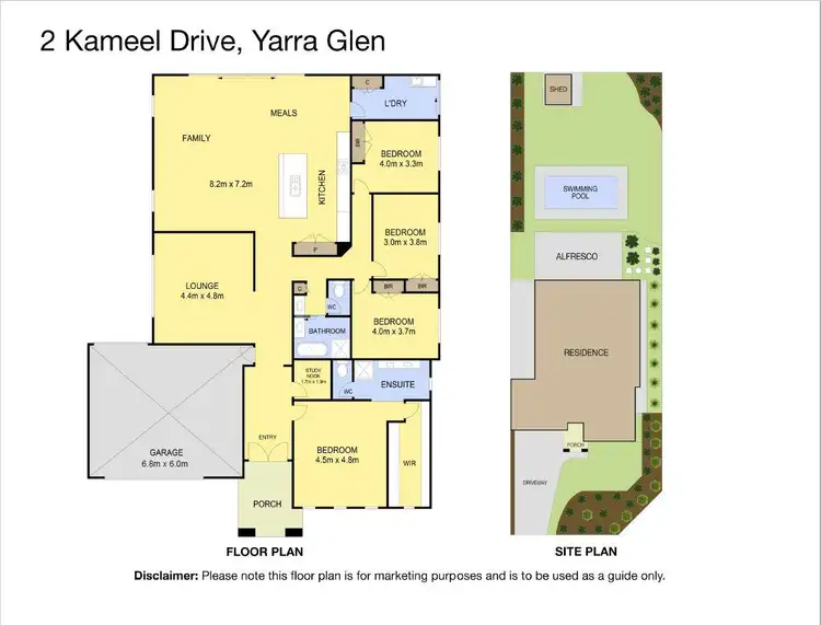 Floorplan of Homely house listing, 2 Kameel Drive, Yarra Glen VIC 3775