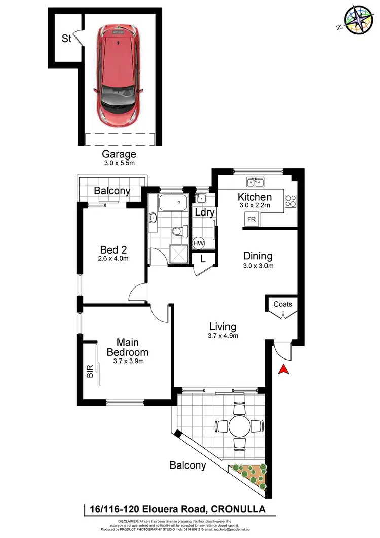 Floorplan of Homely apartment listing, 16/116-120 Elouera Road, Cronulla NSW 2230