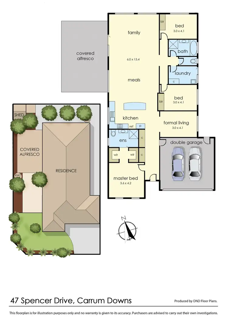 Floorplan of Homely house listing, 47 Spencer Drive, Carrum Downs VIC 3201
