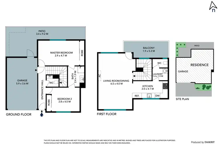 Floorplan of Homely townhouse listing, 2/34 Macartney Street, Reservoir VIC 3073