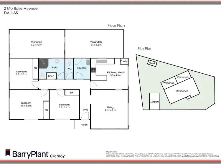 Floorplan of Homely house listing, 2 Mortlake Avenue, Dallas VIC 3047