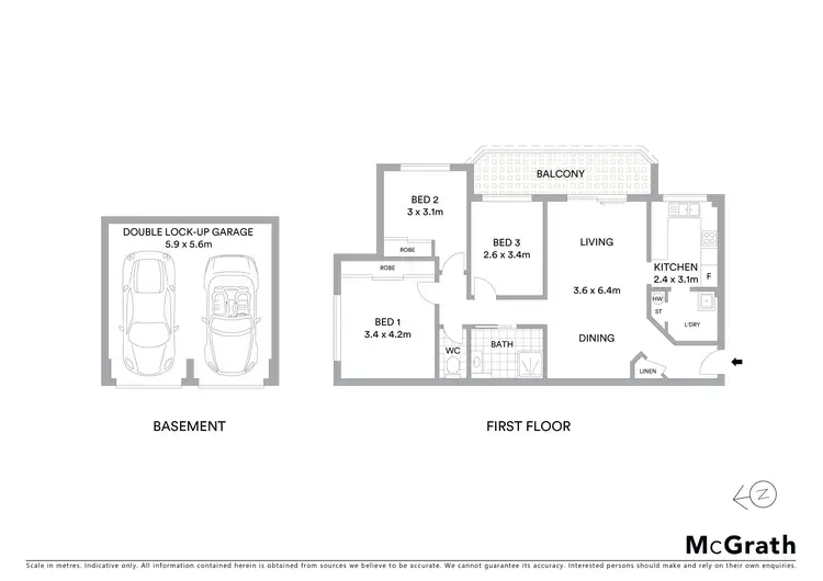 Floorplan of Homely apartment listing, 64/491-497 President Avenue, Sutherland NSW 2232