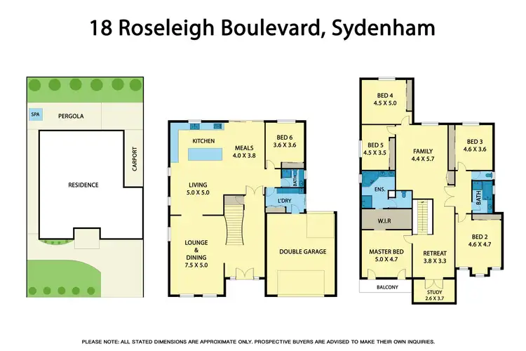 Floorplan of Homely house listing, 18 Roseleigh Boulevard, Sydenham VIC 3037