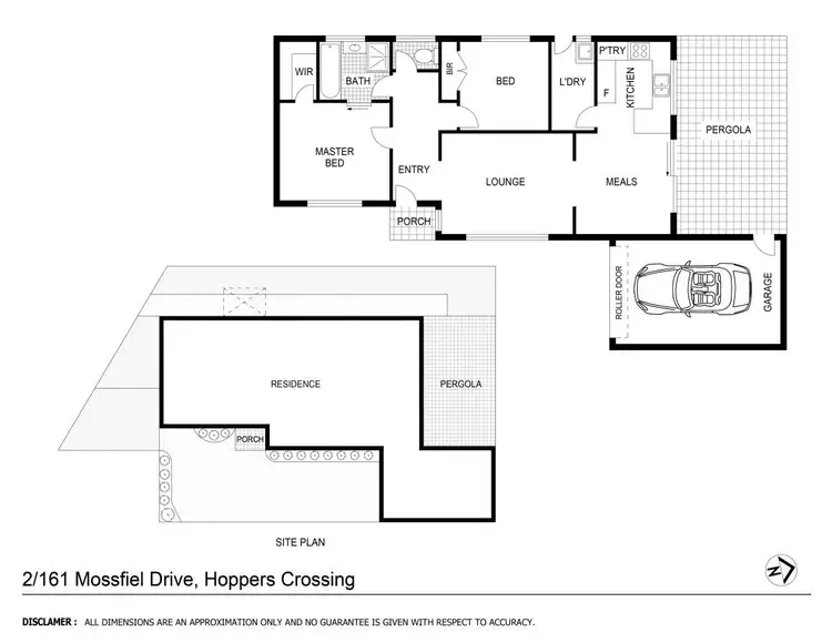 Floorplan of Homely house listing, 2/161 Mossfiel Drive, Hoppers Crossing VIC 3029