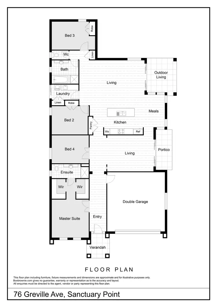 Floorplan of Homely house listing, 76 Greville Avenue, Sanctuary Point NSW 2540