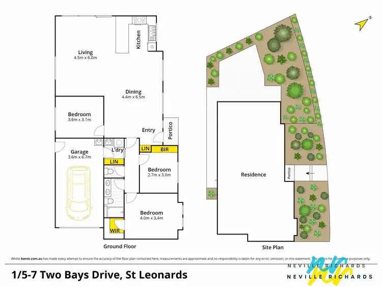 Floorplan of Homely unit listing, 1/5-7 Two Bays Drive, St Leonards VIC 3223