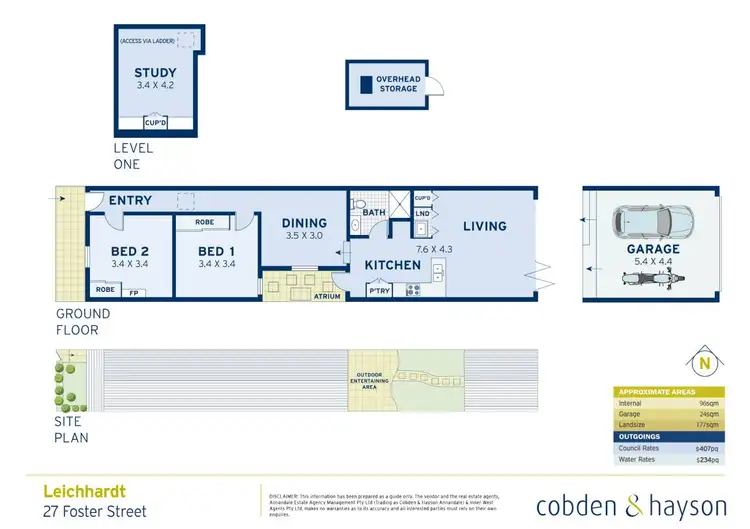 Floorplan of Homely house listing, 27 Foster Street, Leichhardt NSW 2040