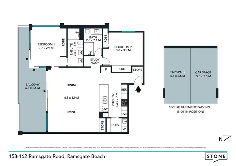 Floorplan of Homely apartment listing, 507/158-162 Ramsgate Road, Ramsgate Beach NSW 2217