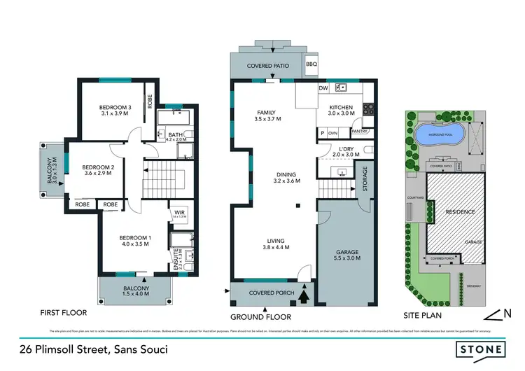 Floorplan of Homely house listing, 26 Plimsoll Street, Sans Souci NSW 2219