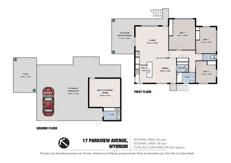 Floorplan of Homely house listing, 17 Parkview Avenue, Wynnum QLD 4178