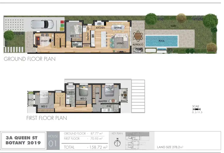 Floorplan of Homely terrace listing, Lot 1/3 Queen Street, Botany NSW 2019