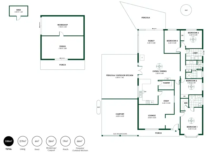 Floorplan of Homely house listing, 11 Elm Drive, Oakbank SA 5243