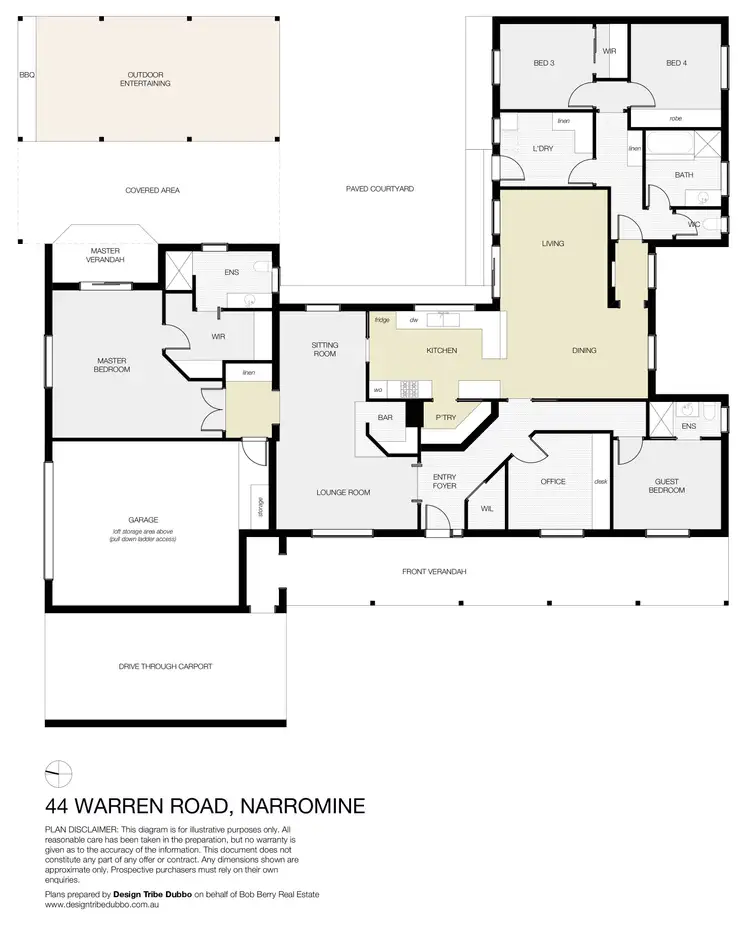 Floorplan of Homely house listing, 44 Warren Road, Narromine NSW 2821