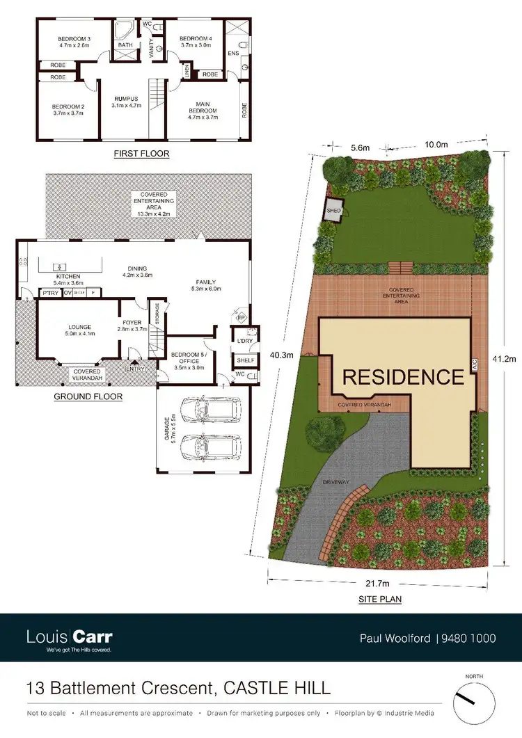 Floorplan of Homely house listing, 13 Battlement Crescent, Castle Hill NSW 2154
