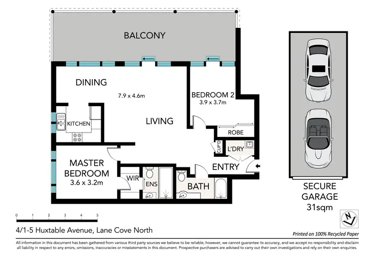Floorplan of Homely apartment listing, 4/1-5 Huxtable Avenue, Lane Cove North NSW 2066
