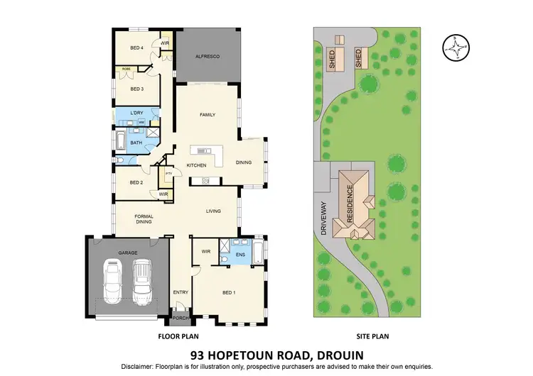 Floorplan of Homely house listing, 93 Hopetoun Road, Drouin VIC 3818