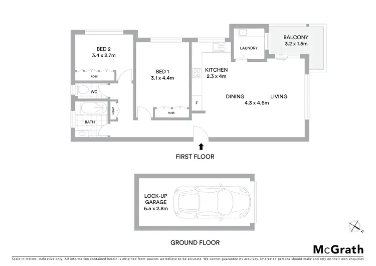 Floorplan of Homely apartment listing, 2/20 Lancelot Street, Allawah NSW 2218