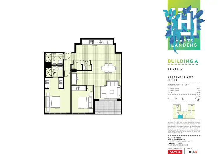 Floorplan of Homely apartment listing, 229/1-39 Lord Sheffield Circuit, Penrith NSW 2750