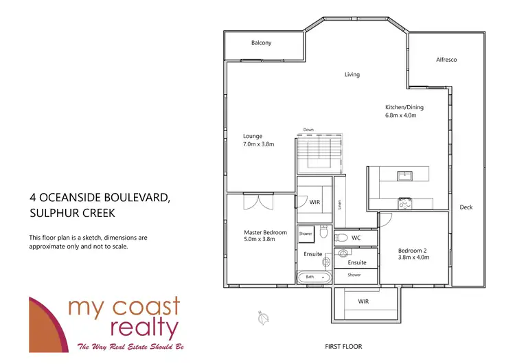 Floorplan of Homely house listing, 4 Oceanside Boulevard, Sulphur Creek TAS 7316