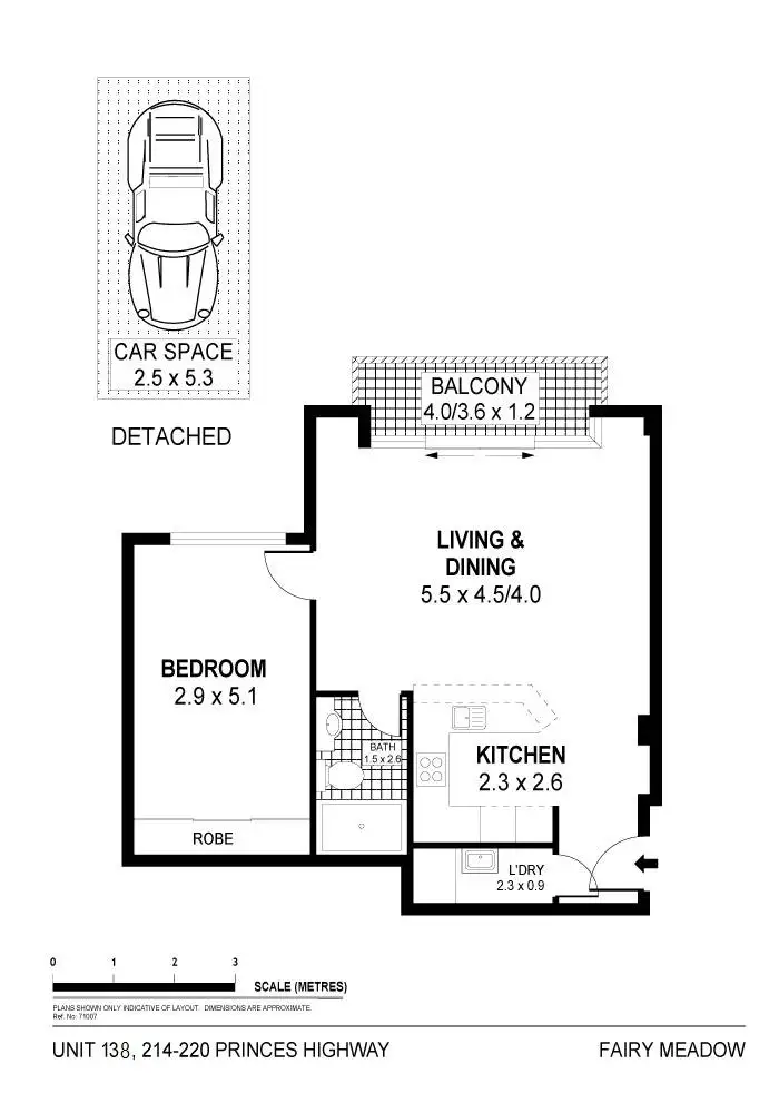 Floorplan of Homely unit listing, 138/214-220 Princes Highway, Fairy Meadow NSW 2519
