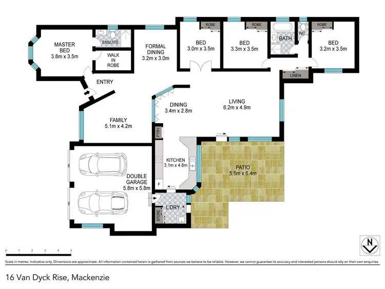 Floorplan of Homely house listing, 16 Van Dyck Rise, Mackenzie QLD 4156
