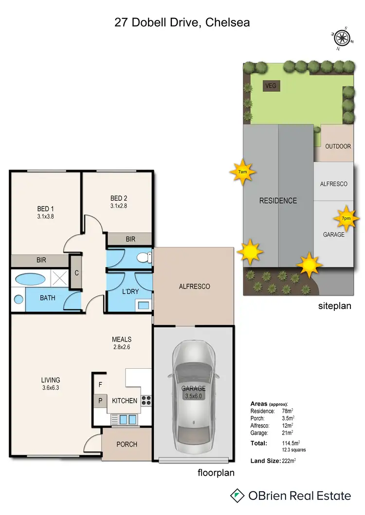 Floorplan of Homely house listing, 27 Dobell Drive, Chelsea VIC 3196