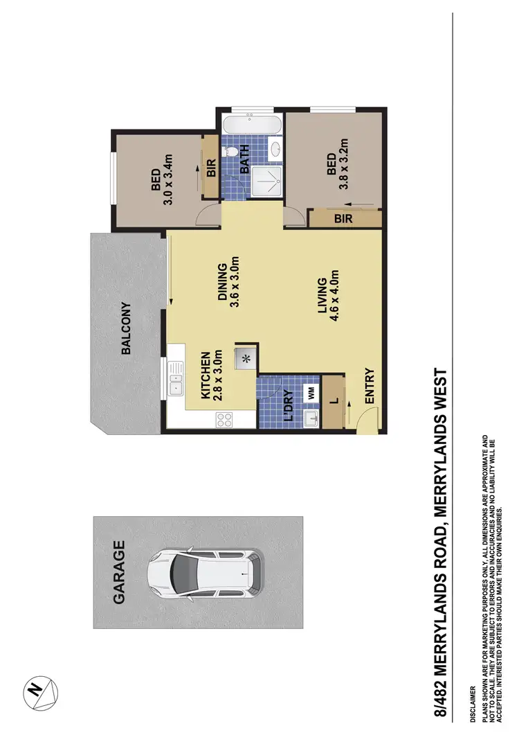 Floorplan of Homely apartment listing, 8/482 Merrylands Road, Merrylands NSW 2160