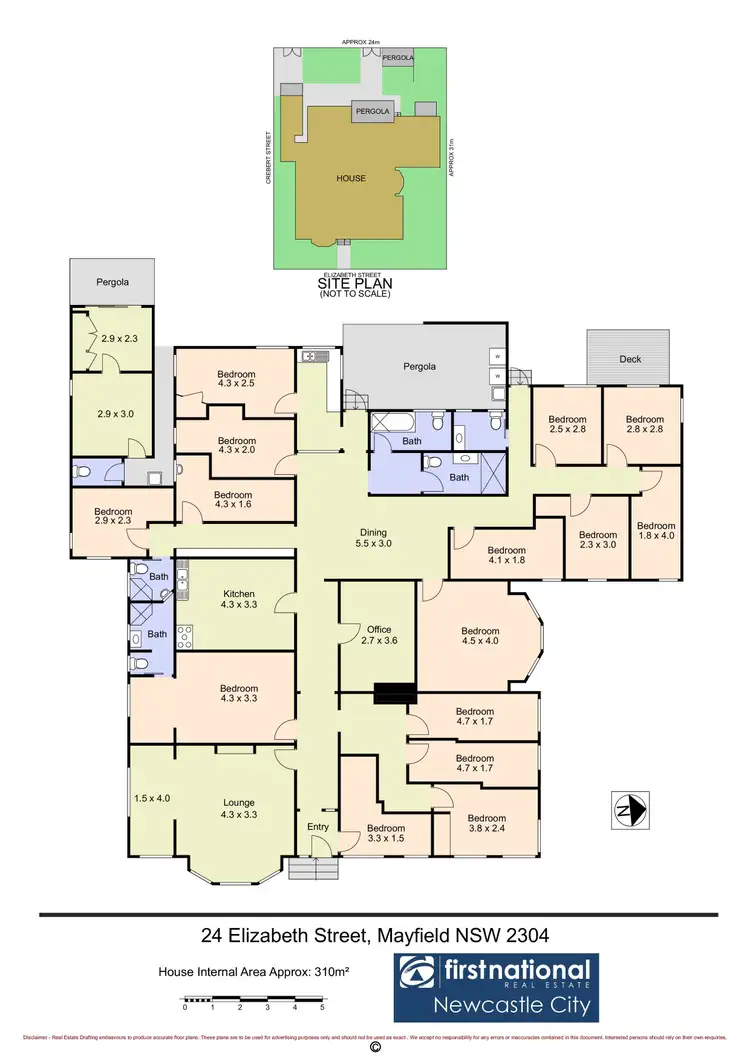 Floorplan of Homely house listing, 24 Elizabeth Street, Mayfield NSW 2304