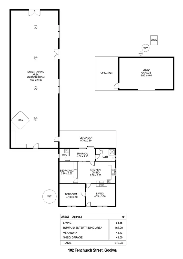 Floorplan of Homely house listing, 102 Fenchurch Street, Goolwa SA 5214