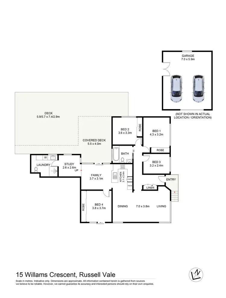 Floorplan of Homely house listing, 15 Williams Crescent, Russell Vale NSW 2517
