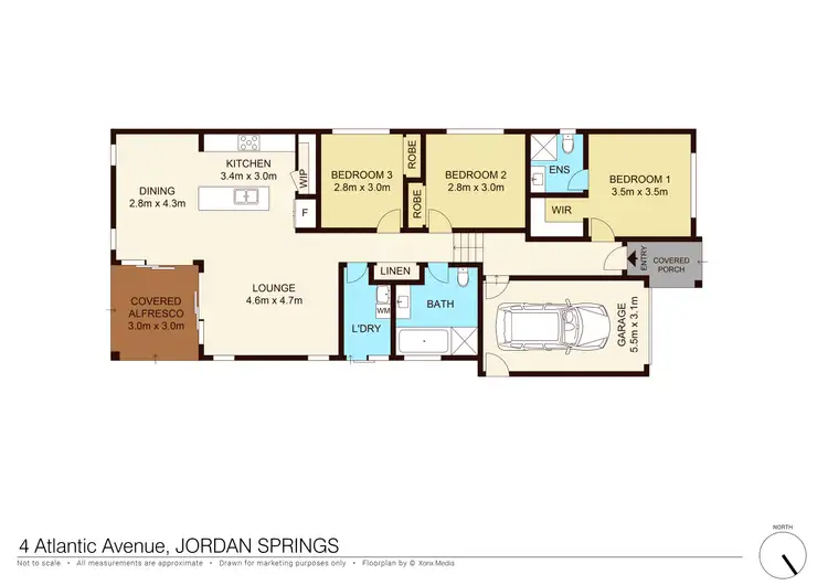 Floorplan of Homely house listing, 4 Atlantic Avenue, Jordan Springs NSW 2747