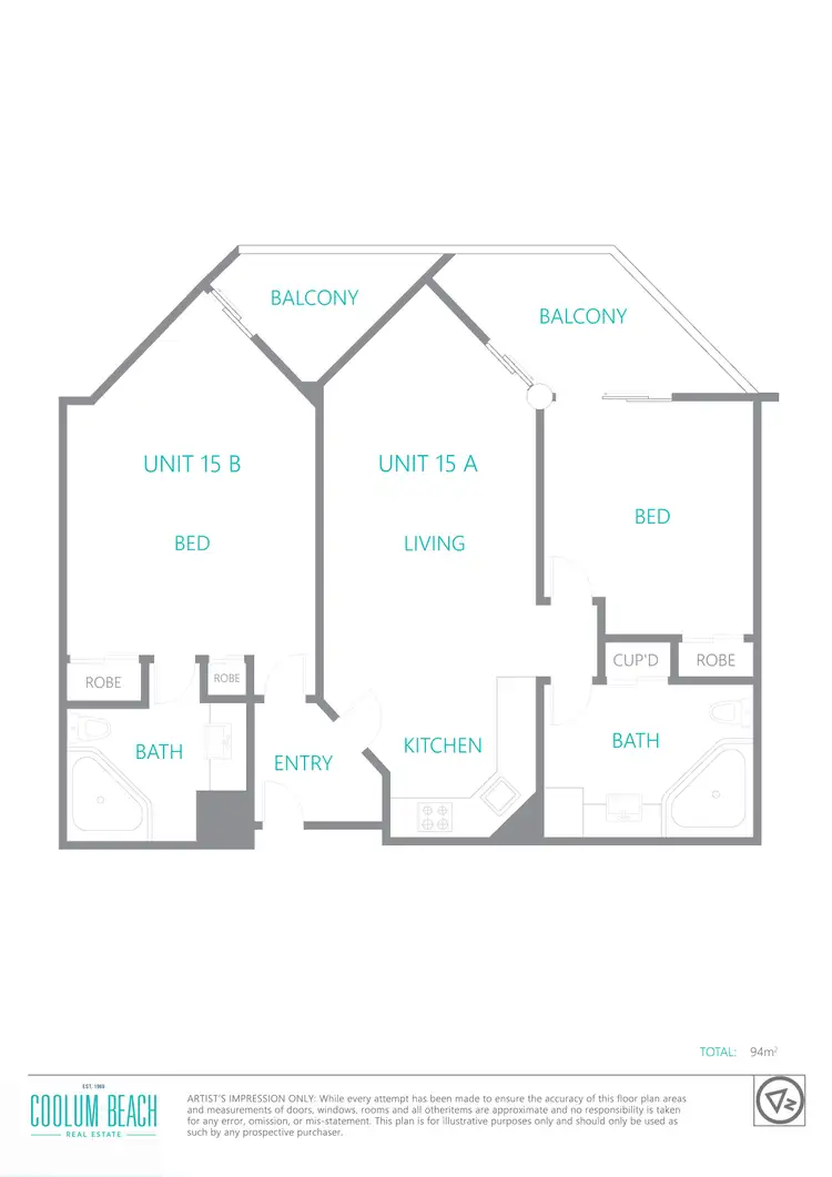 Floorplan of Homely unit listing, 15/1750 David Low Way, Coolum Beach QLD 4573