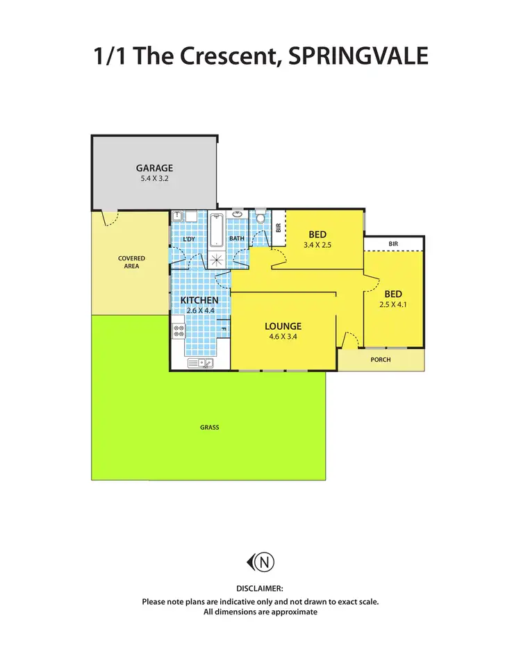 Floorplan of Homely unit listing, 1/1 The Crescent, Springvale VIC 3171